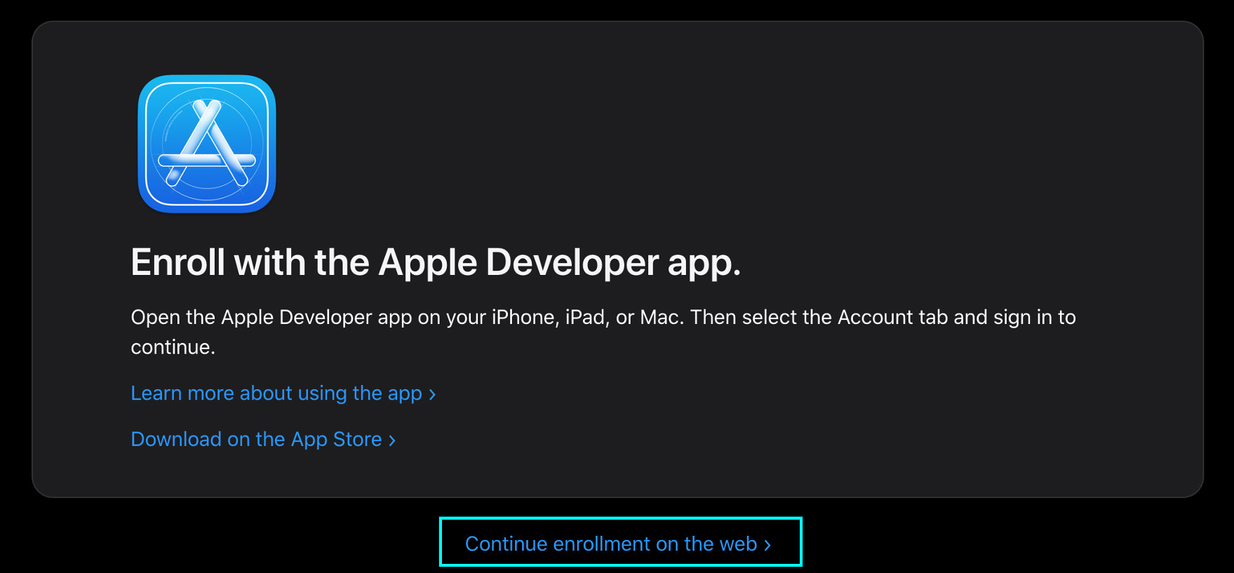 Apple Developer app